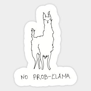 No Prob-LLama Sticker